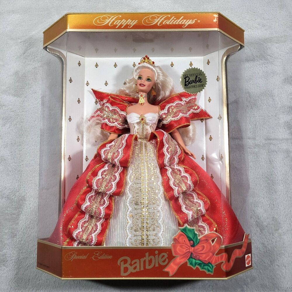 1997 Happy Holidays Barbie Doll 10th Anniversary Special Edition Mattel 17832